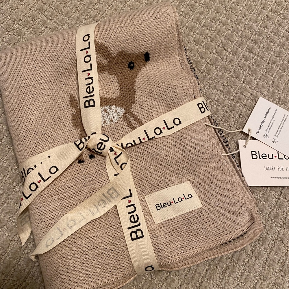 Tan Deer Baby Blanket